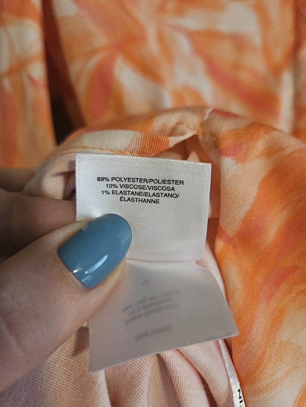 Anne Klein Orange Floral Dress - Picture 3 of 5